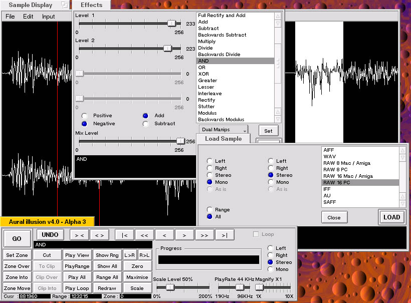 Aural illiusion v4.0 screen shot